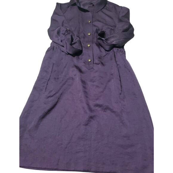 The Limited Vintage Womens Purple Utility Dress Size Medium Minimalist Office - Picture 6 of 7